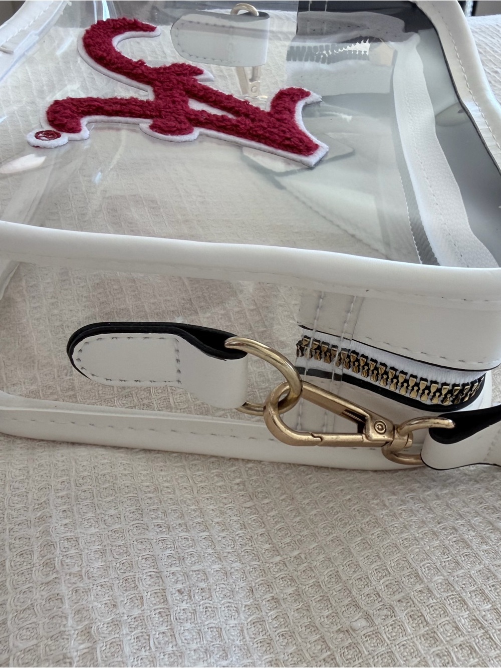 Alabama Clear Crossbody Bag, used 1x high quality - stadium approved - Picture 5 of 8